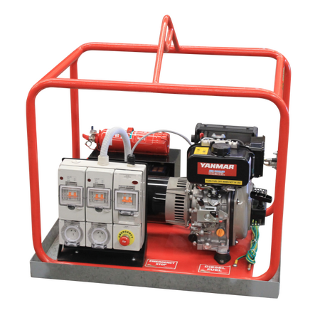 Portable Diesel Generator L4.8E | Yanmar Engine | Key & Pull Start | Low Noise 80 dB | by Genelite