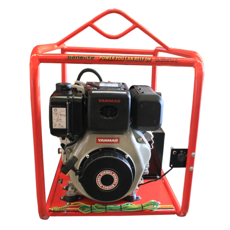 Portable Diesel Generator L100E | 5 kW Power Output | Key & Pull Start | Mine Spec Features | by Genelite