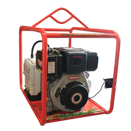 Portable Diesel Generator L100E | 5 kW Power Output | Key & Pull Start | Mine Spec Features | by Genelite