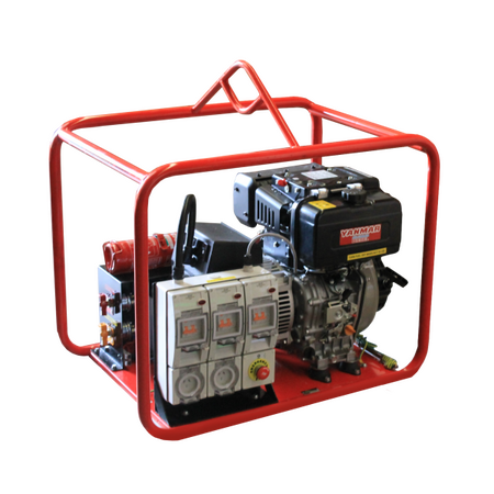Portable Diesel Generator L100E | 5 kW Power Output | Key & Pull Start | Mine Spec Features | by Genelite
