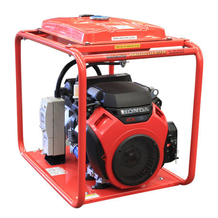 Honda GX630E Portable Petrol Generator | Key Start Only | 3 Phase Power Output | Heavy-Duty Frame | by Genelite