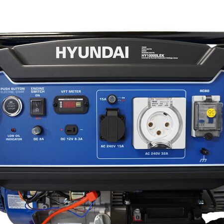 10kVA Electric Start Generator | 8.0kW Output | Hyundai 457cc Engine | Portable LRT Wheels | by Genelite