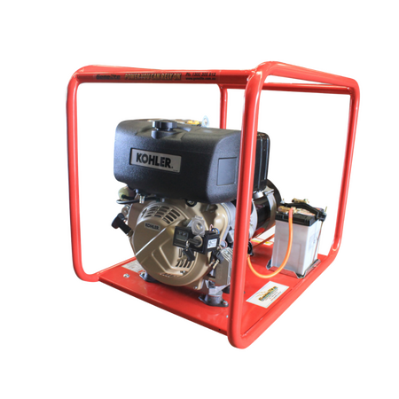 Portable Diesel Generator KD440 | 5.6 kW Power Output | Key & Pull Start | Heavy Duty Design | by Genelite