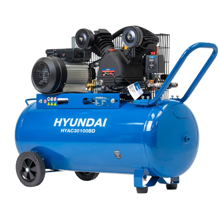3HP Piston Compressor | 100L Capacity | 11.1 CFM Air Displacement | Belt-Drive Design | by Genelite