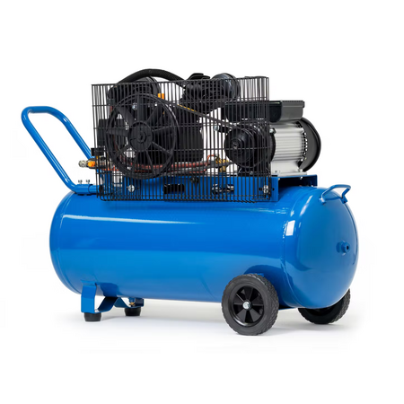 3HP Piston Compressor | 100L Capacity | 11.1 CFM Air Displacement | Belt-Drive Design | by Genelite