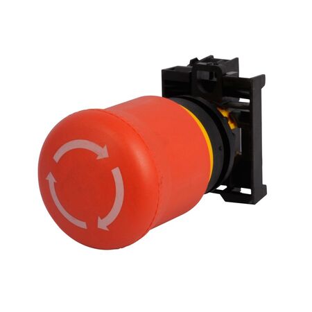 Red Twist-to-release e-stop, 1NO/2NC CB (Red Twist-to-release e-stop, 1NO/2NC CB (M22-PVT-K12-P))