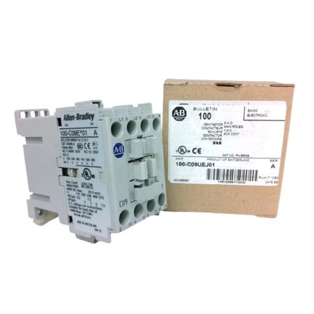 Allen-Bradley 100C09UEJ01 Contactor 9 Amp 24 VDC Electronic Coil