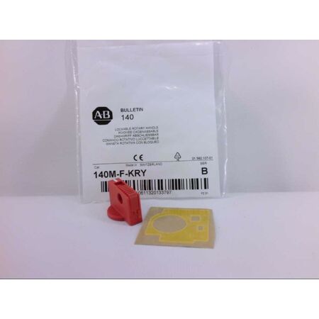 Allen-Bradley 140MFKRY Lockable Twist Knob Red/Yellow