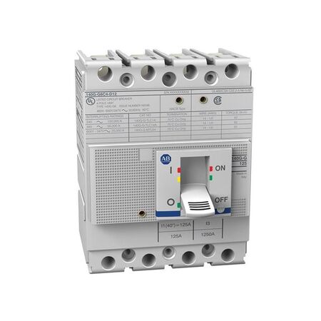 Allen-Bradley 140G Series Molded Case Circuit Breaker 125A 4 Poles