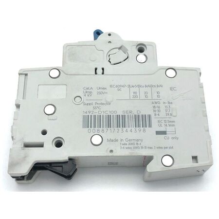Allen-Bradley 1492D1C100 Miniature Circuit Breaker 10A