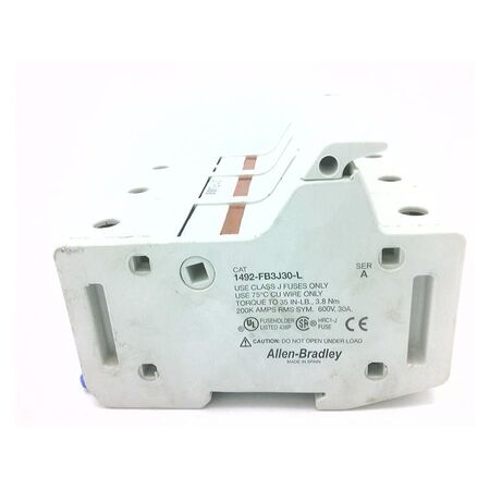 Allen-Bradley 1492FB3J30L 3 Pole Class J 30 Amp Fuse Holder with LED Indicator