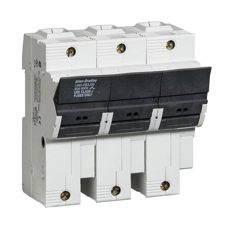 Allen-Bradley 1492FB3J30L 3 Pole Class J 30 Amp Fuse Holder with LED Indicator