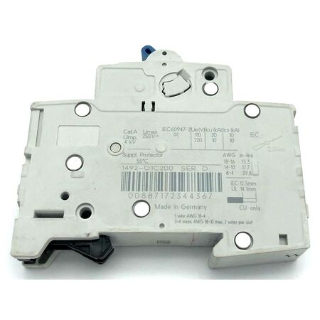 Allen-Bradley 1492D1C200 Miniature Circuit Breaker 20A