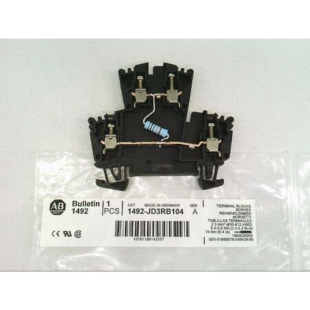 Allen-Bradley 1492JD3RB102 Two Level Terminal Block with Selectable Resistor