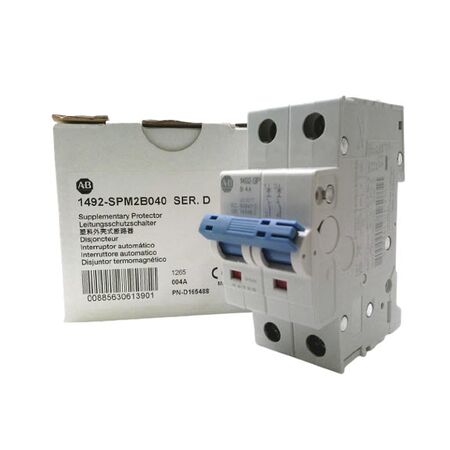 Allen-Bradley 1492SPM2B040 Supplementary Protector 2 Pole 4 Amp