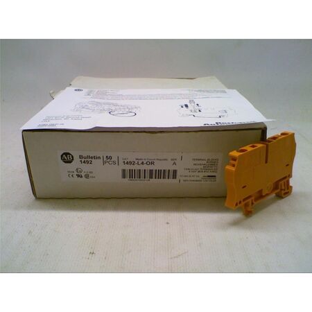 Allen-Bradley 1492L4OR Spring Clamp Feed Through Terminal Block