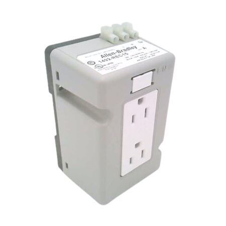 Allen-Bradley 1492REC15 Standard Duplex Receptacle 15 Amp DIN Rail Mount
