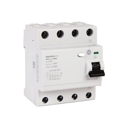Allen-Bradley 1492RCDA4A80 Residual Current Device 4 Pole 80 Amp