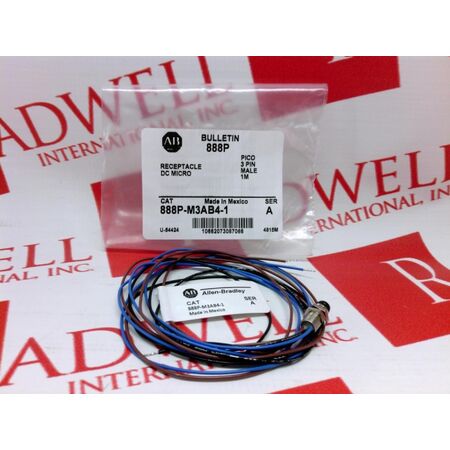 Allen-Bradley 888PM3AB41 Pico M8 Male Straight 3-Pin Receptacle Cable