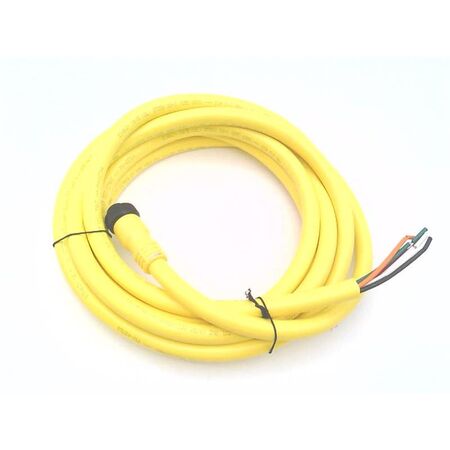 Allen-Bradley 889NF5AFC12F Mini Cable Female Straight 5-Pin PVC Yellow 16AWG 12FT