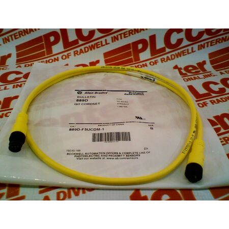 Allen-Bradley 889DF5UCDM1 DC Micro M12 5-Pin Female Straight Patchcord