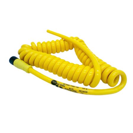 Allen-Bradley 4 Pin DC Micro Coiled Cordset 5 Ft