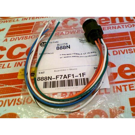 Allen-Bradley 888NF7AF11F Mini Straight Female Receptacle