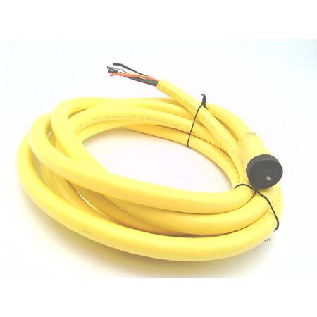 Allen-Bradley 889NF5AFC12F Mini Cable Female Straight 5-Pin PVC Yellow 16AWG 12FT