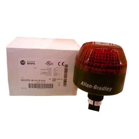 Allen-Bradley 855PSB10LE422 Panel Mount Strobe 120V AC Red