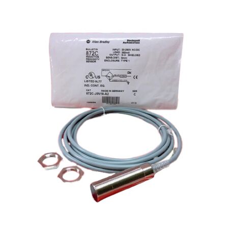 Allen-Bradley 872CJ5N18A2 Nickel Brass Inductive Proximity Sensor