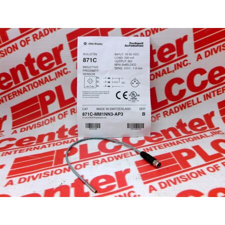 Allen-Bradley 871CMM1NN3AP3 3-Wire DC Small Diameter Tubular Sensor