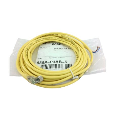 Allen-Bradley 889PP3AB5 PICO Cable Female Right Angle LED PNP 3 Pins