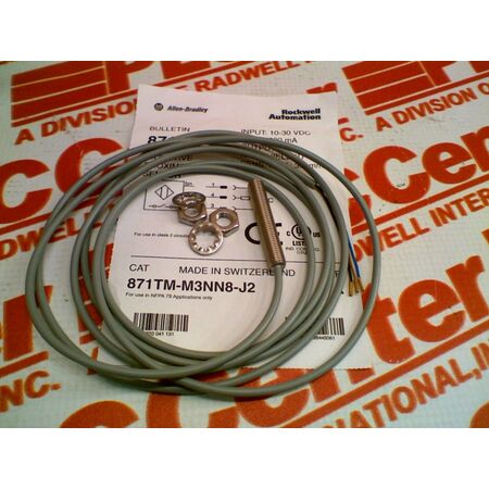 Allen-Bradley 871TMM3NN8J2 Proximity Sensor 3-Wire DC Extended Range