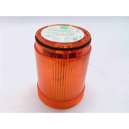 Allen-Bradley 855E20GL5 Control Tower Stack Light Amber LED