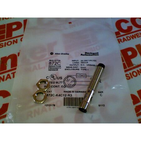 Allen-Bradley 872CK4C12R3 Proximity Sensor 2-Wire AC/DC 12mm Diameter