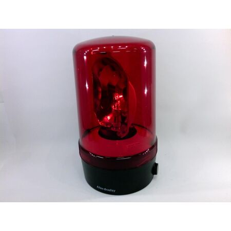 Allen-Bradley 855BLS10RH4 Rotating Halogen Beacon 120V AC Red