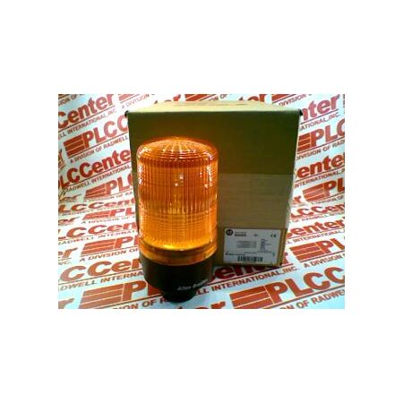 Allen-Bradley 855BSN24FH5 Round Amber Flashing Halogen Beacon