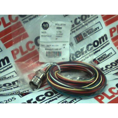 Allen-Bradley 888MF11AE6F M23 Female Straight 12-Pin Receptacle Cable