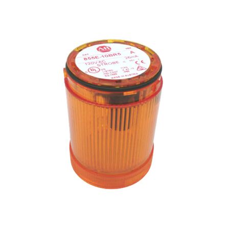 Allen-Bradley 855E10BR5 50mm Amber Strobe Xenon Control Tower Stack Light