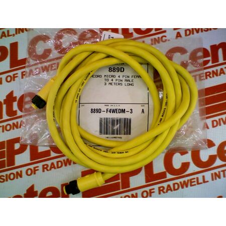 Allen-Bradley 889DF4WEDM3 DC Micro Cable Female Straight 4 Pins