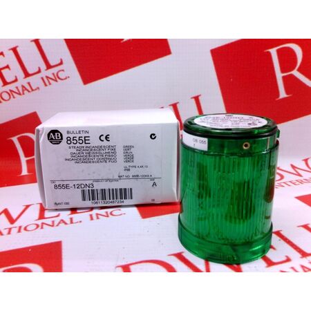 Allen-Bradley 855E12DN3 Control Tower Stack Light 50mm Green Steady Incandescent