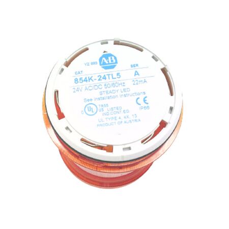 Allen-Bradley 854K24TL5 Amber Steady LED Stack Light Module 24V AC/DC