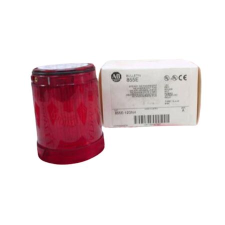 Allen-Bradley 855E12DN4 Control Tower Stack Light 50mm Red Steady Incandescent