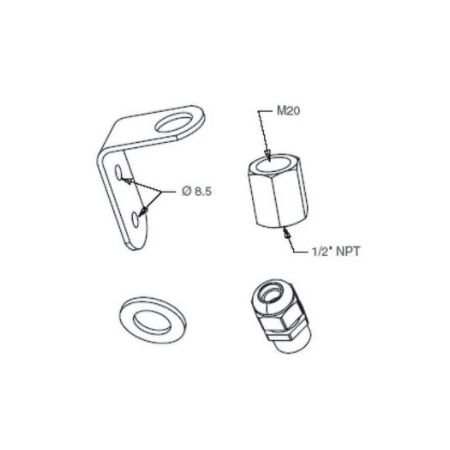 Allen-Bradley 855DABVM Vertical Mounting Kit for Control Tower