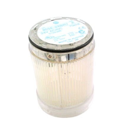 Allen-Bradley 855E24BR7 Control Tower Stack Light 50mm 24V AC/DC Clear Strobe