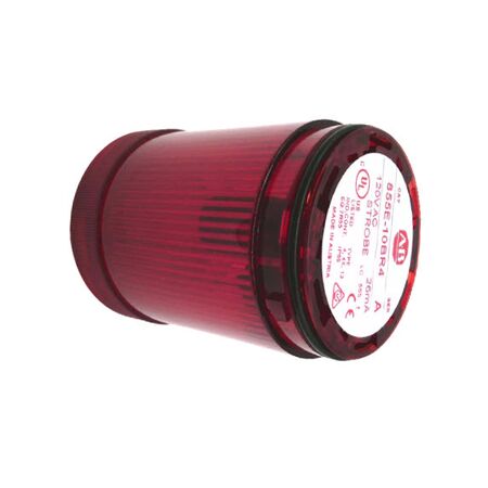 Allen-Bradley 855E10BR4 Control Tower Stack Light 50mm Red Strobe 120V AC