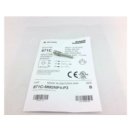 Allen-Bradley 871CMM2NP4P3 Inductive Proximity Sensor
