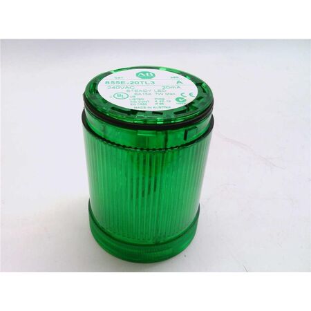 Allen-Bradley 855E20TL3 Control Tower Stack Light Green LED