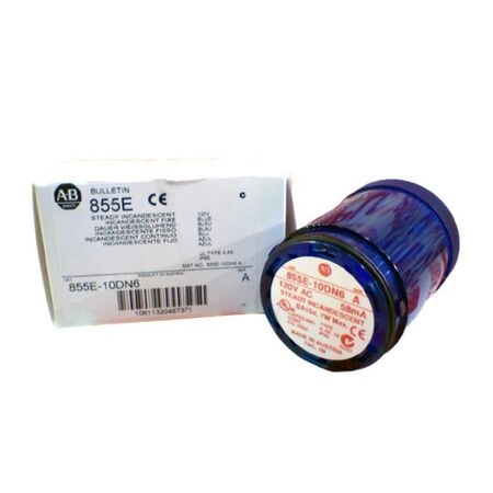 Allen-Bradley 855E10DN6 Blue Steady Incandescent Stack Light