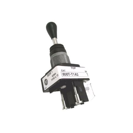 Allen-Bradley 800TT1A2XEXX Toggle Switch 30mm One-Way Up-Spring Return
